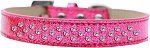 Sprinkles Ice Cream Dog Collar Light Pink Crystals (Color/Size: Size 20 Pink)
