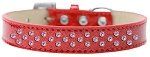 Sprinkles Ice Cream Dog Collar Light Pink Crystals (Color/Size: Size 20 Red)