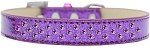 Sprinkles Ice Cream Dog Collar Purple Crystals (Color/Size: Size 20 Purple)