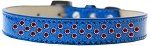 Sprinkles Ice Cream Dog Collar Red Crystals (Color/Size: Size 20 Blue)