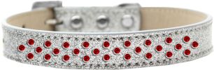 Sprinkles Ice Cream Dog Collar Red Crystals