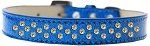 Sprinkles Ice Cream Dog Collar Yellow Crystals (Color/Size: Size 20 Blue)