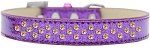 Sprinkles Ice Cream Dog Collar Yellow Crystals (Color/Size: Size 20 Purple)