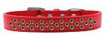 Sprinkles Dog Collar Emerald Green Crystals