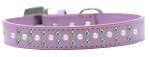 Sprinkles Dog Collar Pearl and AB Crystals (Color/Size: Size 20 Lavender)