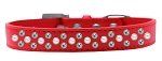 Sprinkles Dog Collar Pearl and AB Crystals (Color/Size: Size 20 Red)