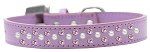 Sprinkles Dog Collar Pearl and Light Pink Crystals (Color/Size: Size 20 Lavender)