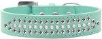 Ritz Pearl and Clear Crystal Dog Collar (Color/Size: Aqua Size 20)