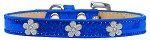 Silver Flower Widget Dog Collar