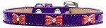 Red Glitter Bow Widget Dog Collar (Color/Size: Purple Ice Cream Size 20)