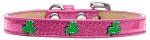 Shamrock Widget Dog Collar (Color/Size: Pink Ice Cream Size 20)