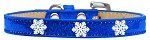 Snowflake Widget Dog Collar (Color/Size: Blue Ice Cream Size 20)