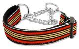 Preppy Stripes Nylon Ribbon Collars Martingale