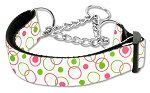 Retro Nylon Ribbon Collar Martingale (Color/Size: White Large)