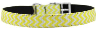Chevrons Nylon Dog Collar with classic buckle 3/4"