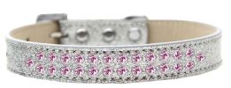 Two Row Light Pink Crystal