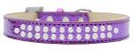 Two Row Pearl (Color/Size: Size 20 Purple Ice Cream Dog Collar)