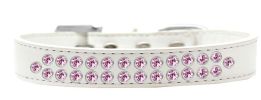 Two Row Light Pink Crystal