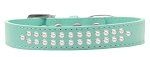 Two Row Pearl (Color/Size: Size 20 Aqua Dog Collar)