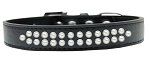 Two Row Pearl (Color/Size: Size 20 Black Dog Collar)