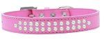 Two Row Pearl (Color/Size: Size 20 Bright Pink Dog Collar)