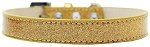 Tulsa Plain Ice Cream Dog Collar (Color/Size: Gold Size 16)