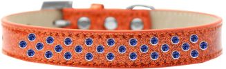 Sprinkles Ice Cream Dog Collar Blue Crystals