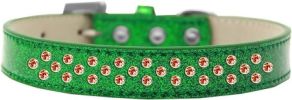 Sprinkles Ice Cream Dog Collar Orange Crystals
