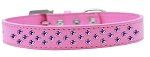 Sprinkles Dog Collar Purple Crystals (Color/Size: Size 18 Bright Pink)