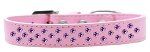 Sprinkles Dog Collar Purple Crystals (Color/Size: Size 18 Light Pink)