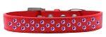 Sprinkles Dog Collar Purple Crystals (Color/Size: Size 18 Red)