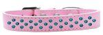 Sprinkles Dog Collar Southwest Turquoise Pearls (Color/Size: Size 18 Light Pink)