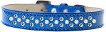 Sprinkles Ice Cream Dog Collar Pearl and Clear Crystals (Color/Size: Size 18 Blue)