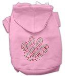 Holiday Paw Hoodies (Color/Size: Pink M)