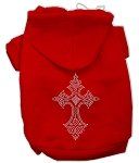 Rhinestone Cross Hoodies (Color/Size: Red L)