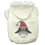 Santa Penguin Rhinestone Hoodies (Color/Size: Cream L)
