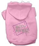 Happy New Year Rhinestone Hoodies (Color/Size: Pink M)
