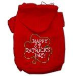 Happy St Patrick's Day Hoodies (Color/Size: Red M)
