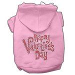 Happy Valentines Day Rhinestone Hoodies (Color/Size: Pink L)