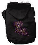 Louisiana Rhinestone Hoodie (Color/Size: Black M)