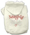 Naughty But Nice Hoodies (Color/Size: Cream L)