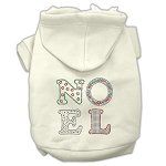 Noel Rhinestone Hoodies (Color/Size: Cream L)