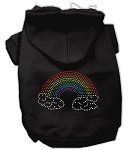 Rhinestone Rainbow Hoodies (Color/Size: Black M)