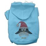 Santa Penguin Rhinestone Hoodies (Color/Size: Baby Blue L)