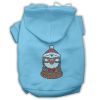 Hipster Penguin Rhinestone Dog Hoodie