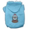 Hipster Penguin Rhinestone Dog Hoodie