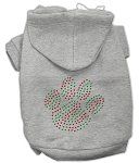 Holiday Paw Hoodies (Color/Size: Grey L)
