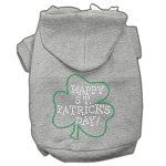 Happy St Patrick's Day Hoodies (Color/Size: Grey L)