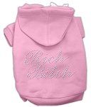 Rich Bitch Rhinestone Hoodies (Color/Size: Pink L)