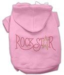 Rock Star Rhinestone Hoodies (Color/Size: Pink L)